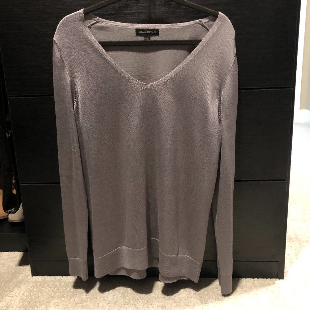 Banana Republic Warm Granite Sweater Size L